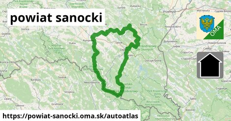 ikona Mapa autoatlas v powiat-sanocki
