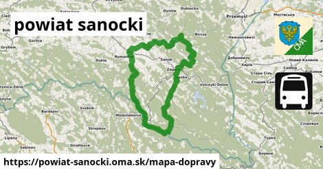 ikona Mapa dopravy mapa-dopravy v powiat-sanocki