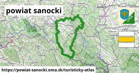 ikona Turistická mapa turisticky-atlas v powiat-sanocki