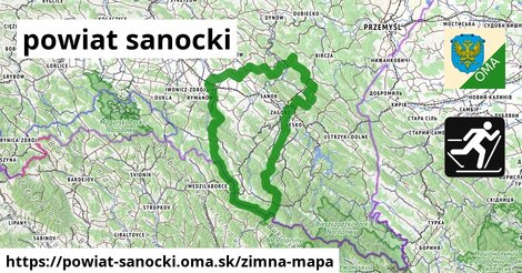 ikona Zimná mapa zimna-mapa v powiat-sanocki