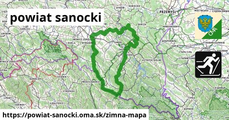 ikona Zimná mapa zimna-mapa v powiat-sanocki