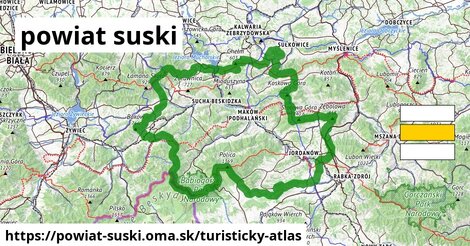 ikona Turistická mapa turisticky-atlas v powiat-suski