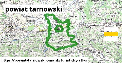 ikona Turistická mapa turisticky-atlas v powiat-tarnowski