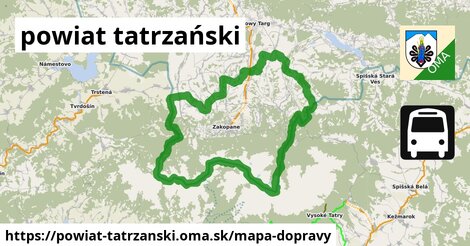 ikona Mapa dopravy mapa-dopravy v powiat-tatrzanski