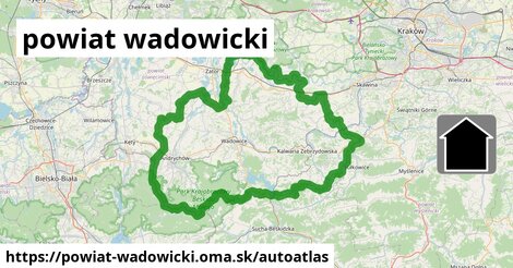 ikona Mapa autoatlas v powiat-wadowicki