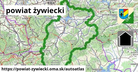 ikona Mapa autoatlas v powiat-zywiecki