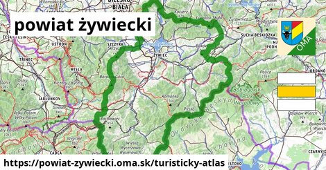 ikona Turistická mapa turisticky-atlas v powiat-zywiecki