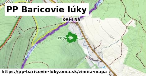 ikona PP Baricovie lúky: 0 m trás zimna-mapa v pp-baricovie-luky
