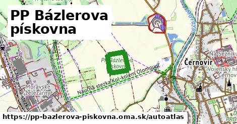 ikona Mapa autoatlas v pp-bazlerova-piskovna