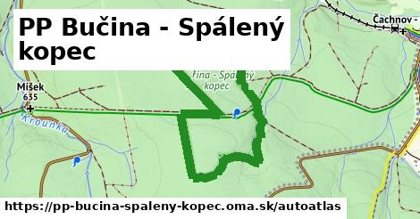 ikona Mapa autoatlas v pp-bucina-spaleny-kopec