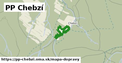 ikona PP Chebzí: 0 m trás mapa-dopravy v pp-chebzi