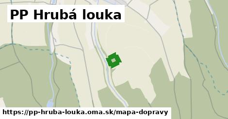 ikona PP Hrubá louka: 0 m trás mapa-dopravy v pp-hruba-louka