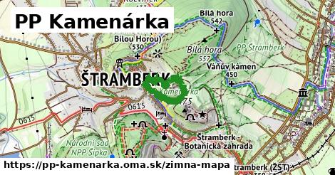 ikona PP Kamenárka: 0 m trás zimna-mapa v pp-kamenarka