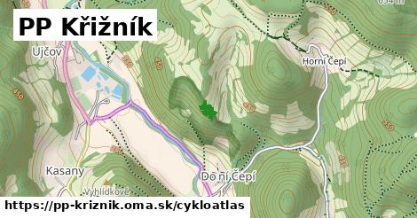 ikona PP Křižník: 0 m trás cykloatlas v pp-kriznik