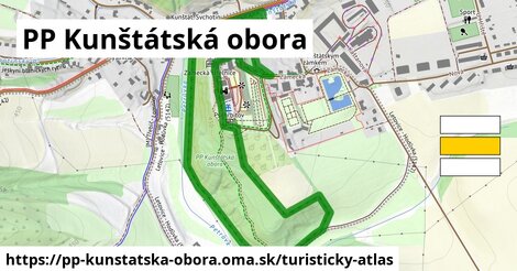 ikona PP Kunštátská obora: 461 m trás turisticky-atlas v pp-kunstatska-obora