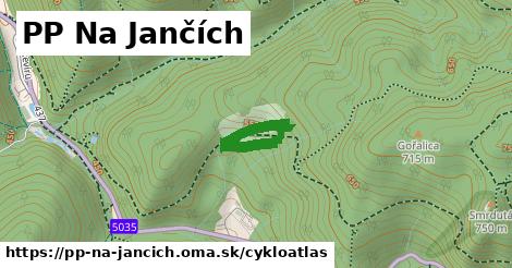 ikona PP Na Jančích: 0 m trás cykloatlas v pp-na-jancich