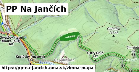 ikona PP Na Jančích: 237 m trás zimna-mapa v pp-na-jancich