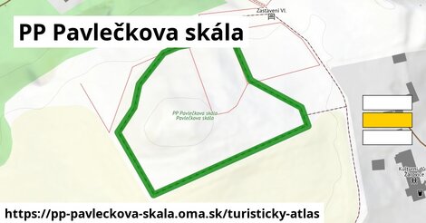 ikona PP Pavlečkova skála: 0 m trás turisticky-atlas v pp-pavleckova-skala