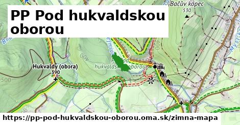 ikona PP Pod hukvaldskou oborou: 0 m trás zimna-mapa v pp-pod-hukvaldskou-oborou