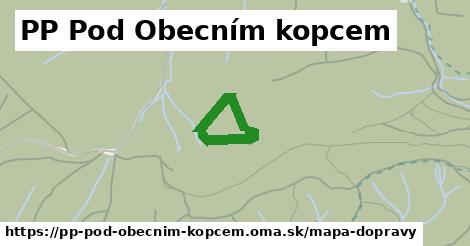 ikona PP Pod Obecním kopcem: 0 m trás mapa-dopravy v pp-pod-obecnim-kopcem