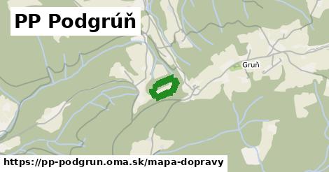 ikona PP Podgrúň: 0 m trás mapa-dopravy v pp-podgrun
