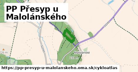 ikona PP Přesyp u Malolánského: 89 m trás cykloatlas v pp-presyp-u-malolanskeho