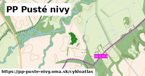 ikona PP Pusté nivy: 0 m trás cykloatlas v pp-puste-nivy