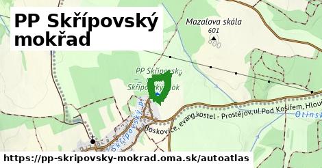 ikona Mapa autoatlas v pp-skripovsky-mokrad