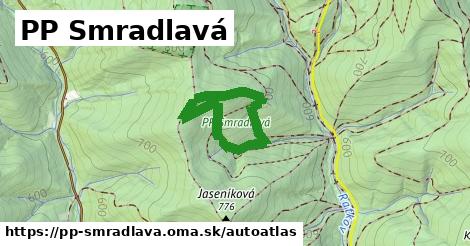 ikona Mapa autoatlas v pp-smradlava