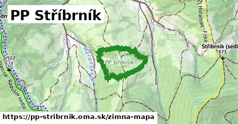 ikona Zimná mapa zimna-mapa v pp-stribrnik