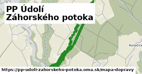 ikona PP Údolí Záhorského potoka: 0 m trás mapa-dopravy v pp-udoli-zahorskeho-potoka