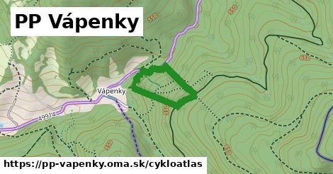 ikona PP Vápenky: 0 m trás cykloatlas v pp-vapenky