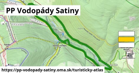 ikona Turistická mapa turisticky-atlas v pp-vodopady-satiny