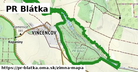 ikona PR Blátka: 0 m trás zimna-mapa v pr-blatka