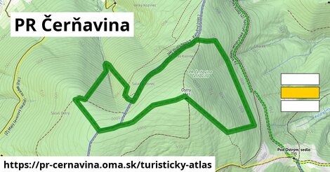 ikona Turistická mapa turisticky-atlas v pr-cernavina