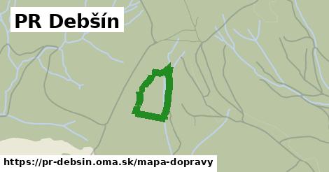 ikona PR Debšín: 0 m trás mapa-dopravy v pr-debsin