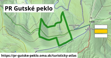 ikona Turistická mapa turisticky-atlas v pr-gutske-peklo