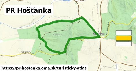 ikona Turistická mapa turisticky-atlas v pr-hostanka