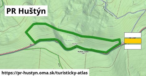 ikona Turistická mapa turisticky-atlas v pr-hustyn