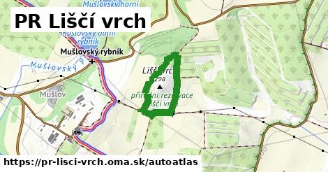 ulice v PR Liščí vrch