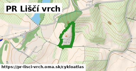 ikona PR Liščí vrch: 0 m trás cykloatlas v pr-lisci-vrch