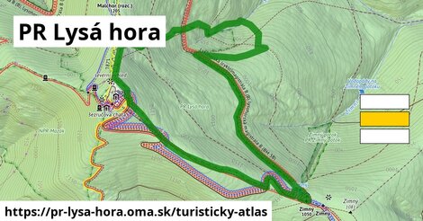 ikona Turistická mapa turisticky-atlas v pr-lysa-hora