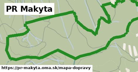 ikona PR Makyta: 0 m trás mapa-dopravy v pr-makyta