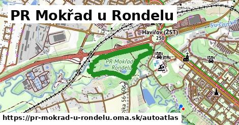 ulice v PR Mokřad u Rondelu