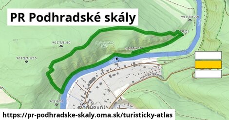 ikona PR Podhradské skály: 0 m trás turisticky-atlas v pr-podhradske-skaly