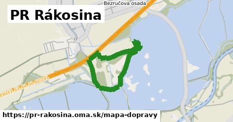 ikona PR Rákosina: 0 m trás mapa-dopravy v pr-rakosina