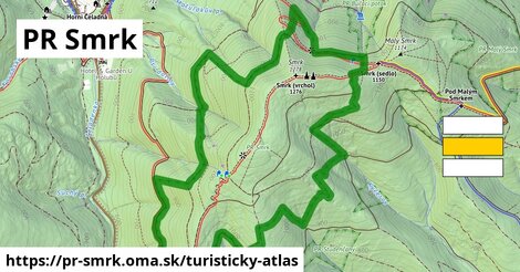 ikona Turistická mapa turisticky-atlas v pr-smrk