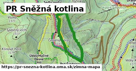 ikona PR Sněžná kotlina: 0 m trás zimna-mapa v pr-snezna-kotlina
