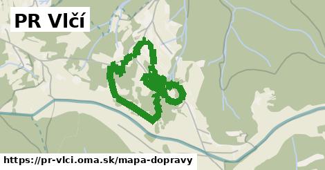 ikona PR Vlčí: 0 m trás mapa-dopravy v pr-vlci