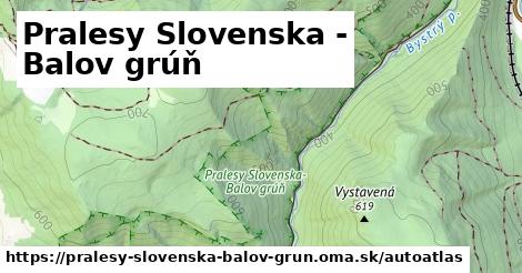 ikona Mapa autoatlas v pralesy-slovenska-balov-grun